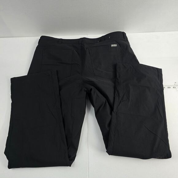 Eddie Bauer mens fleece lined tech pant black 40x32 hiking 6870 - Picture 2 of 11